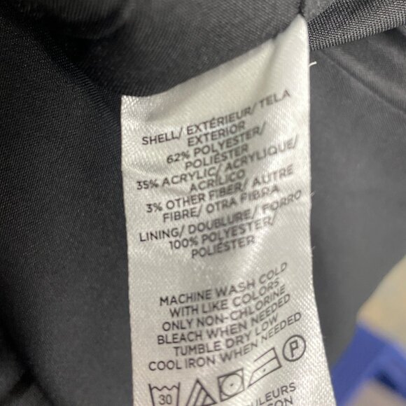 Loft Womens Tweed Wide-Leg Crop Pants Black/Green Size 12  - New - Picture 7 of 8